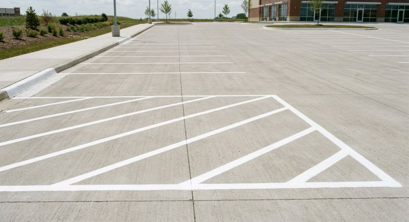Concrete Parking Lot Striping in Savannah, GA