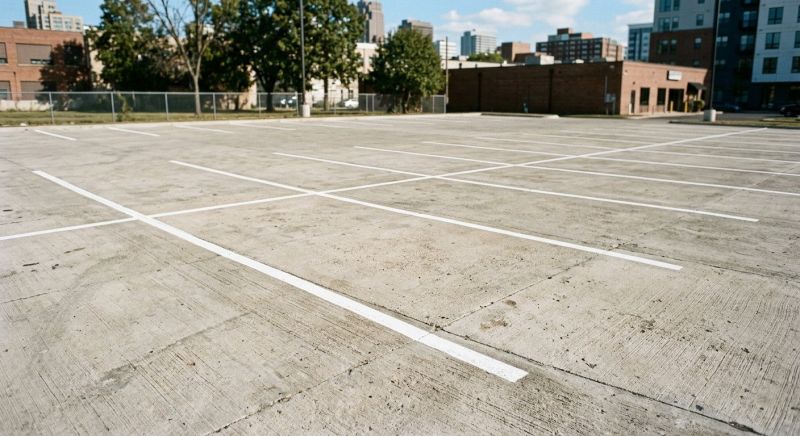 Concrete Parking Lot Striping in Katy, TX