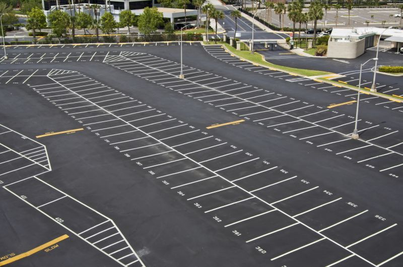 Concrete Parking Lot Striping in Acworth, GA
