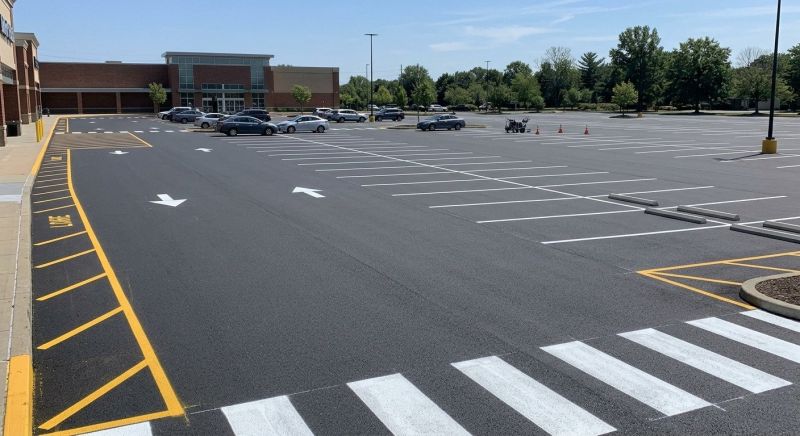 Parking Area Striping in Savannah, GA