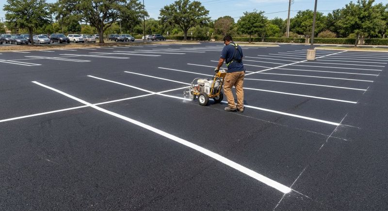 Asphalt Painting in Houston, TX
