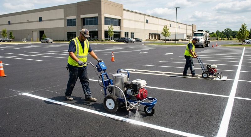 Asphalt Painting in Hilton Head Island, SC