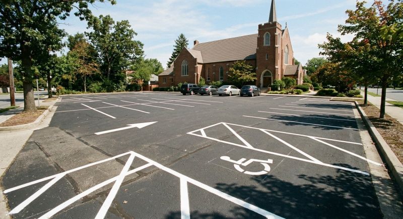 Church Parking Lot Striping in Gwinnett County, GA