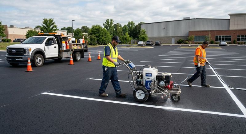 Commercial Asphalt Painting in Orange County, CA