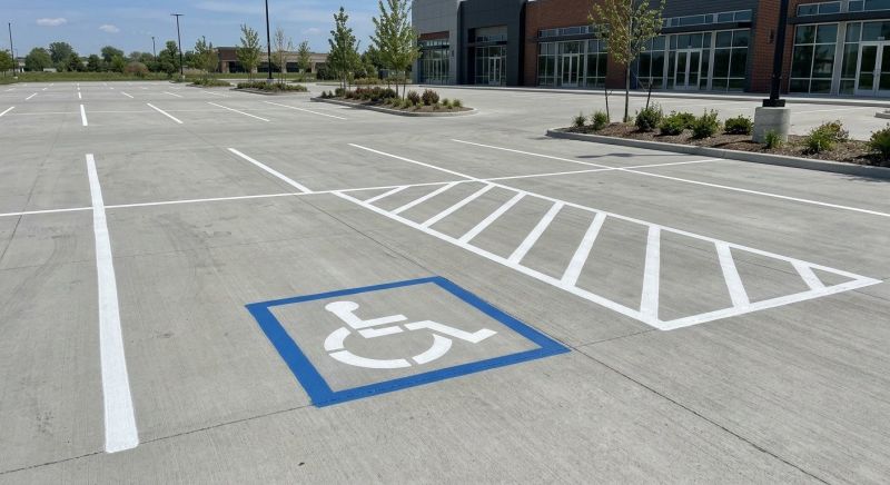 Concrete Parking Lot Striping in Houston, TX