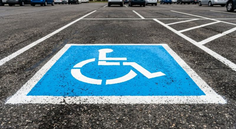 Disability Parking Marking in Orange County, CA