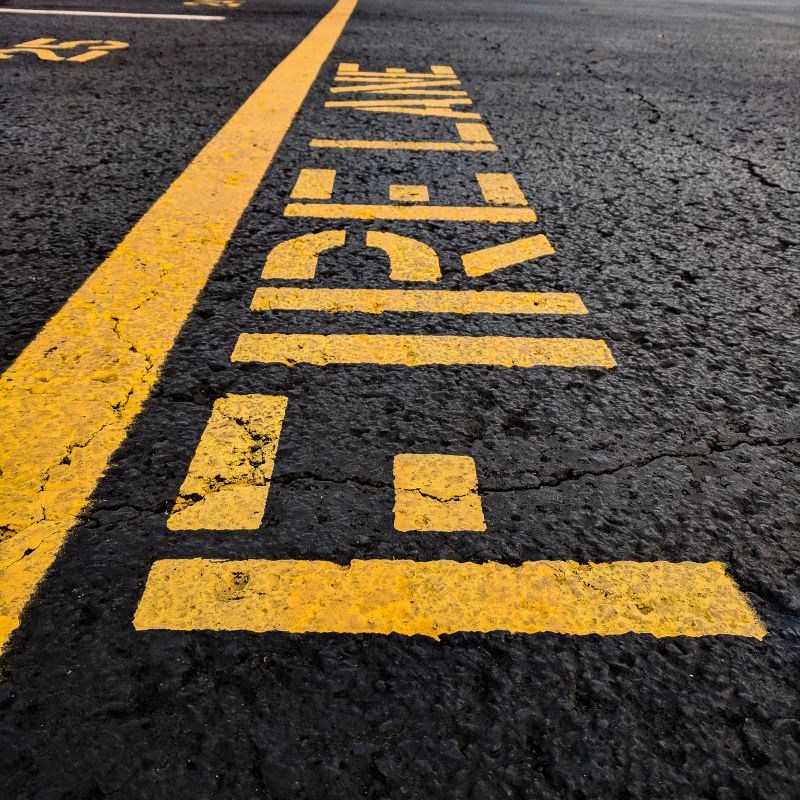Fire Lane Marking in Los Angeles, CA