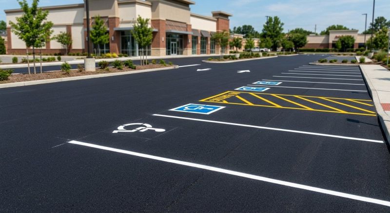 Parking Space Marking in Katy, TX